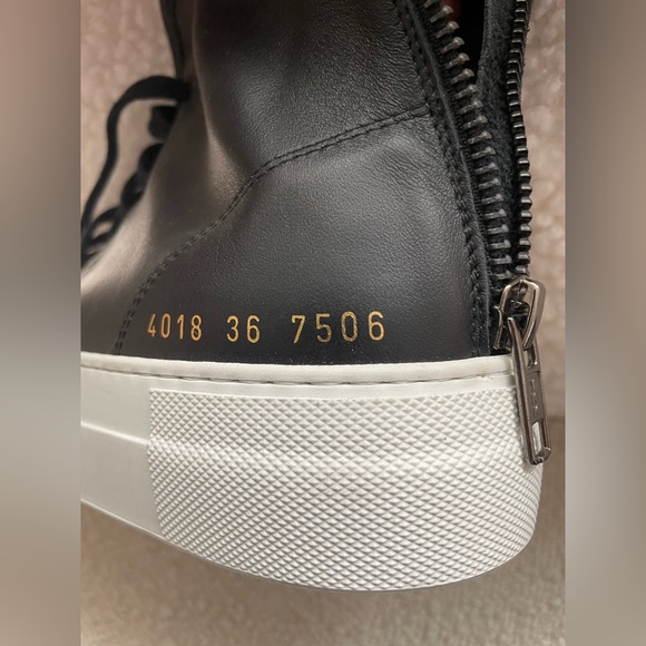 Woman by Common Projects Black Tournament Super High Sneakers - Picture 7 of 10